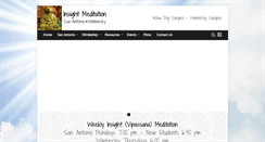 Desktop Screenshot of insightmeditationsanantonio.com