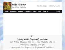 Tablet Screenshot of insightmeditationsanantonio.com